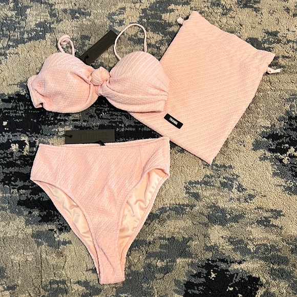 triangl swimwear Other - Light pink triangl bathing suit set with bag